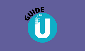 Guide to the U Button gray box with faded image of a laptop and the words Guide to the U in script lettering