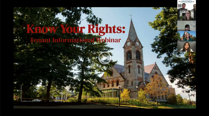 Link to the October 2022 Know Your Rights seminar for tenants