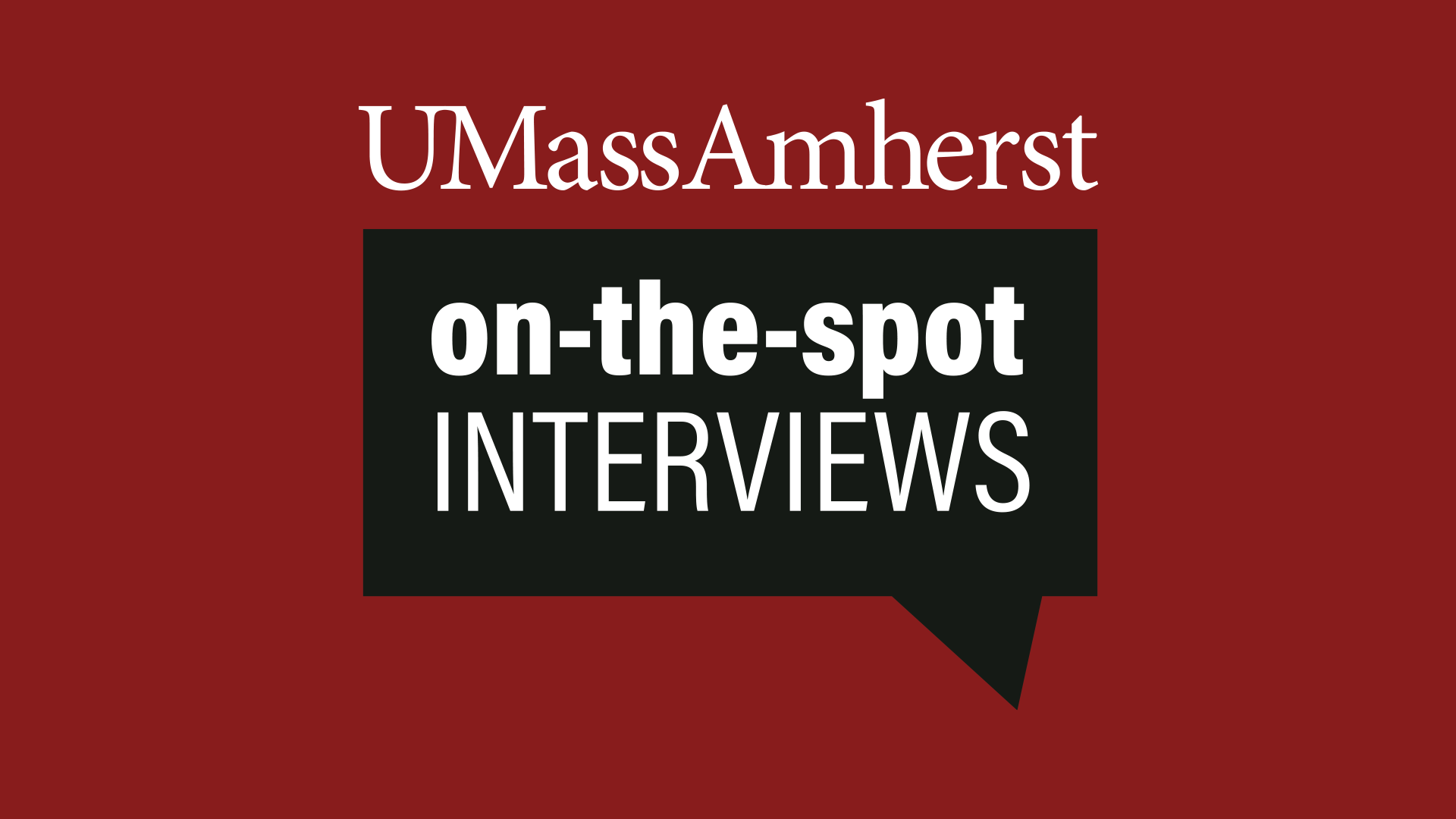 On the Spot Job Interviews UMass Amherst